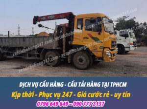 Dịch vụ cẩu tải hàng giá rẻ tại tphcm - xe tải chở hàng 24/7