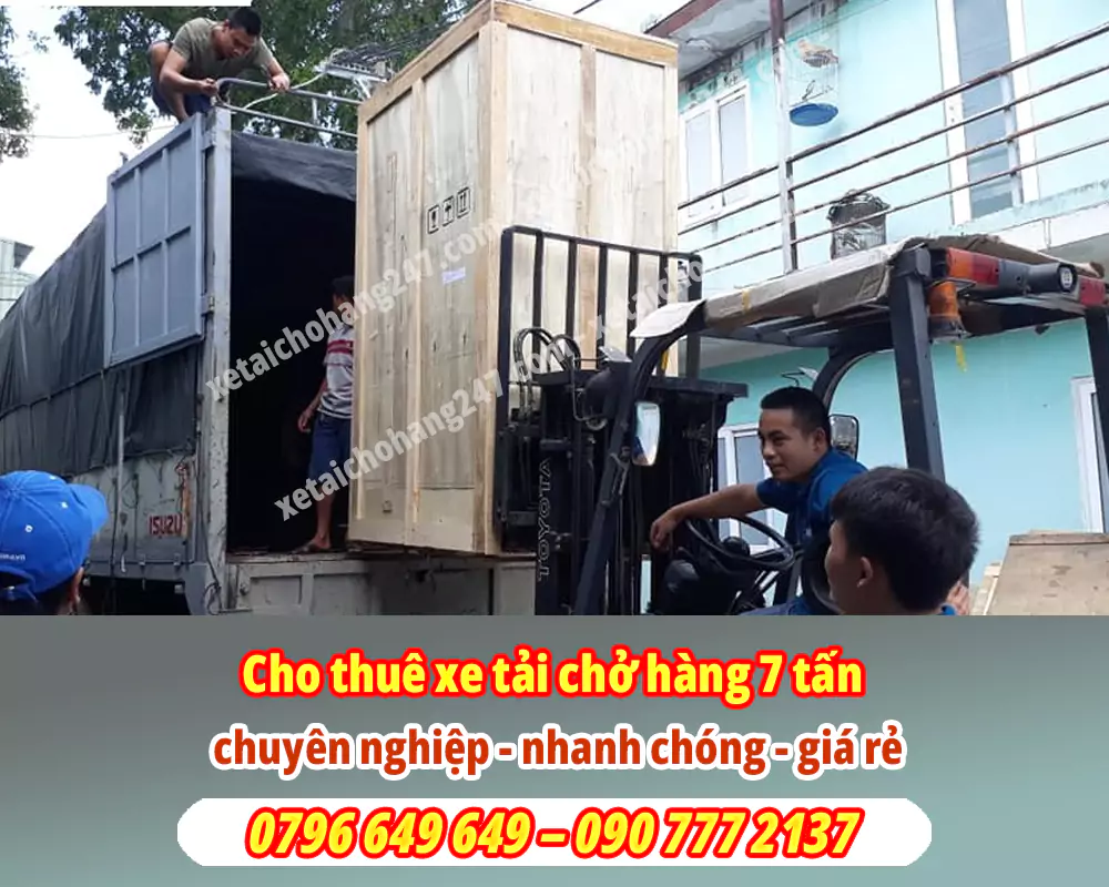 Xe tải chở hàng 7 tấn cho thuê tại TPHCM [Báo Giá]