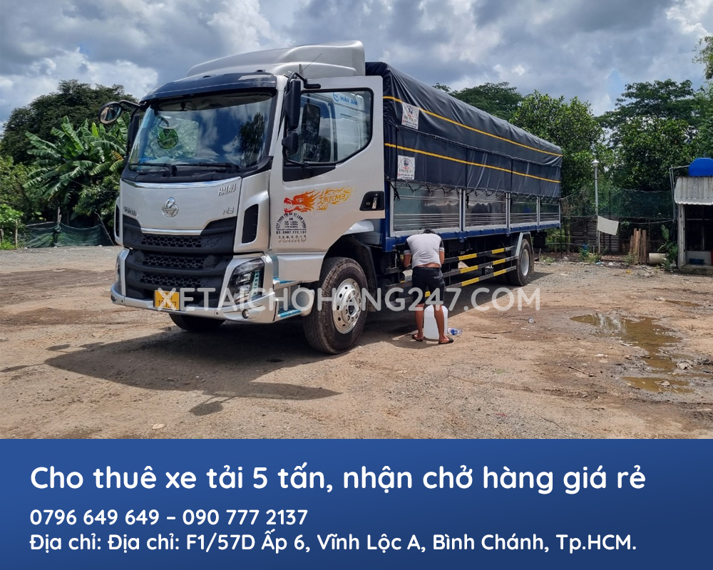 Dịch vụ cho thuê xe tải 5 tấn giá rẻ