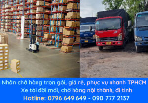 Xe tải chúng tôi vận chuyển hàng nội thành và đi tỉnh với đa dạng các loại xe