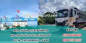 Xe tải chở hàng KCN Tân Tạo - Công Ty Vận Tải 24/7