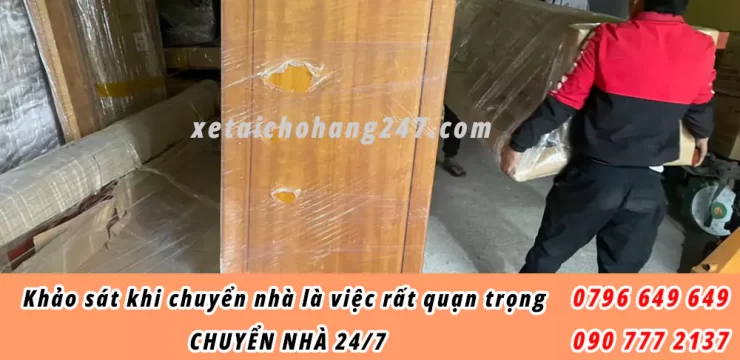 Lên lịch, khảo sát đồ đạc trước khi chuyển nhà
