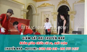 Xem xét, quan sát, kiểm tra quá trình chuyển nhà