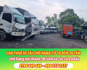 chở hàng từ 10 tấn đến 20 tấn