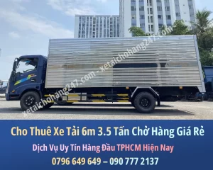 Cho Thuê Xe Tải Chở Hàng 6m 3.5 tấn