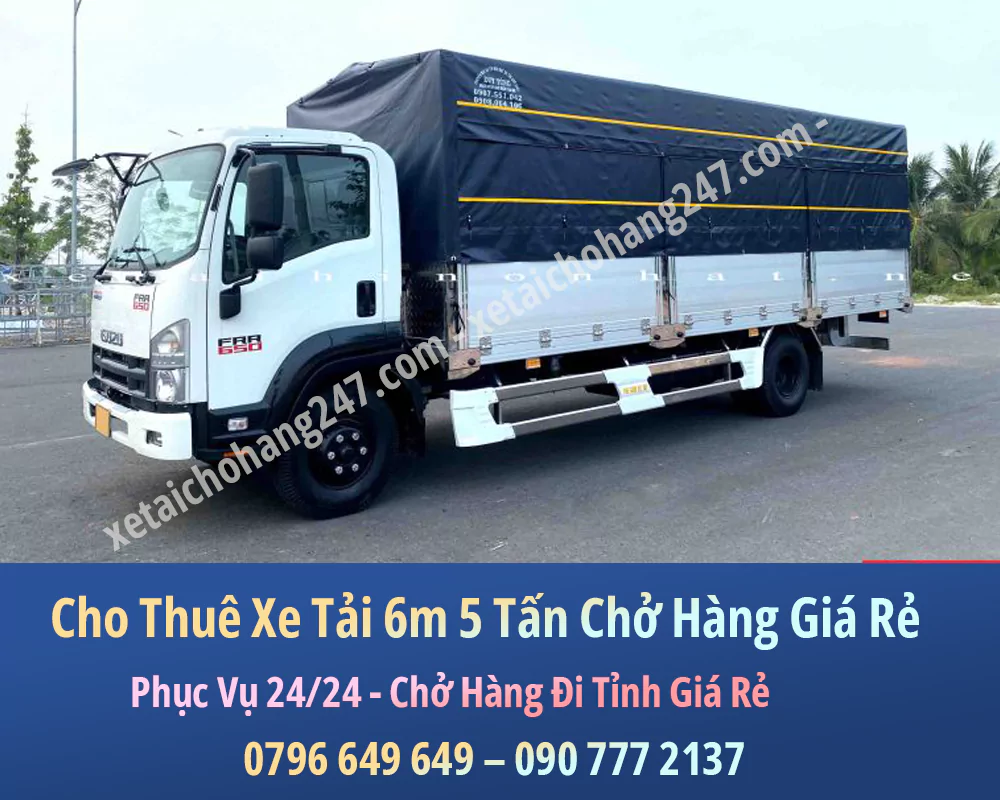 Cho Thuê Xe Tải Chở Hàng 6m 5 Tấn