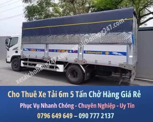 Cho Thuê Xe Tải Chở Hàng 6m 5 Tấn