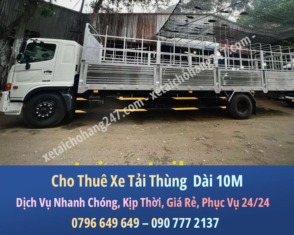 Cho Thuê Xe Tải Thùng Dài 10M