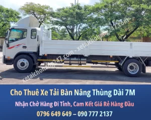 Cho Thuê Xe Tải thùng dài 7M