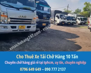 Bảng Báo Giá Cho Thuê Xe Tải Chở Hàng 10 Tấn