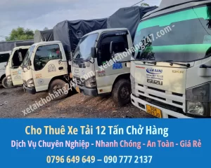 Bảng Báo Giá Cho Thuê Xe Tải Chở Hàng 12 Tấn