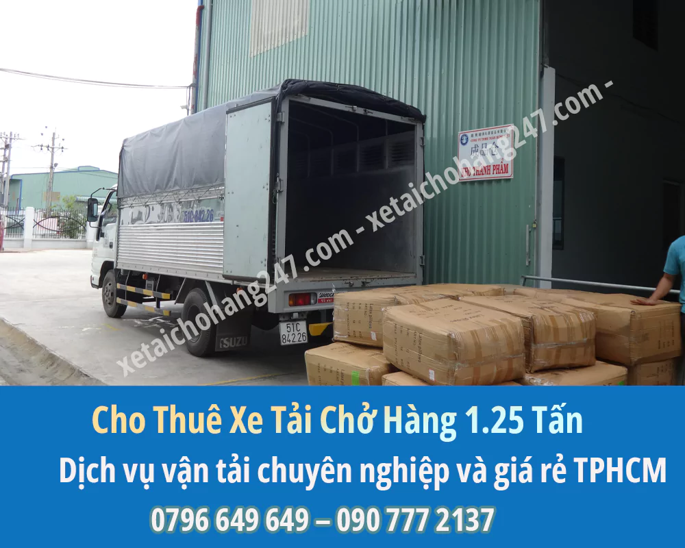 Bảng Báo Giá Cho Thuê Xe Tải Chở Hàng 1.25 Tấn