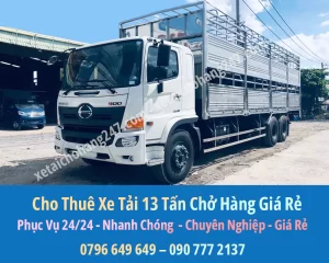 Bảng Báo Giá Cho Thuê Xe Tải Chở Hàng 13 Tấn