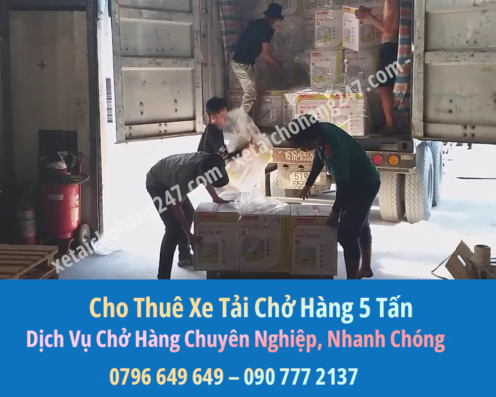 Bảng Báo Giá Cho Thuê Xe Tải Chở Hàng 5 Tấn