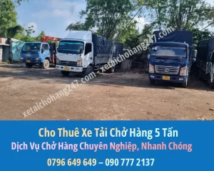 Bảng Báo Giá Cho Thuê Xe Tải Chở Hàng 5 Tấn