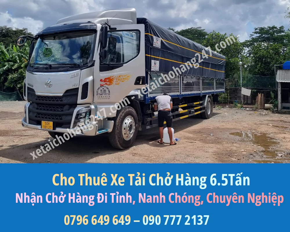 Bảng Báo Giá Cho Thuê Xe Tải Chở Hàng 6.5 Tấn
