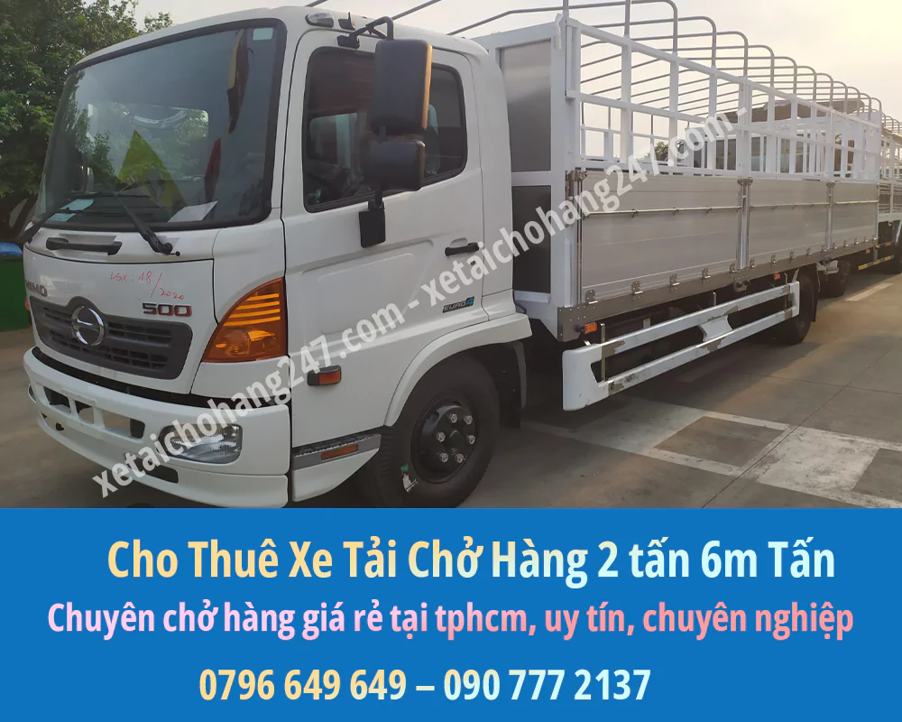 Bảng Báo Giá Cho Thuê Xe Tải Chở Hàng 6m 2 Tấn