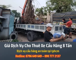Bảng Báo Giá Dịch Vụ Cho Thuê Xe Cẩu Hàng 8 Tấn