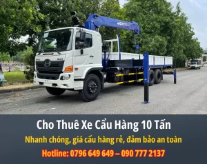 Cho Thuê Xe cẩu Hàng 10 Tấn
