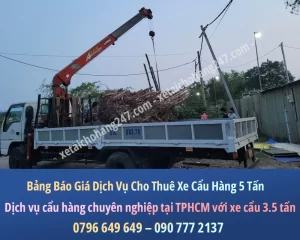 Cho Thuê Xe cẩu Hàng 5 Tấn