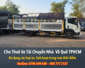 Cho Thuê Xe Tải Chuyển Nhà Về Quê