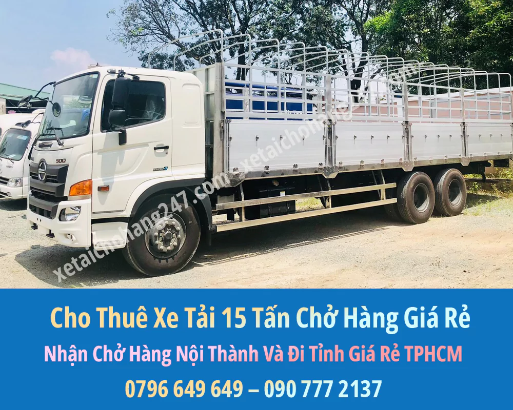Bảng Báo Giá Cho Thuê Xe Tải Chở Hàng 15 Tấn