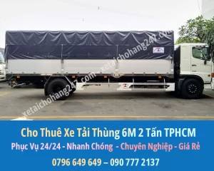Cho thuê xe tải 6m chở hàng dài giá rẻ