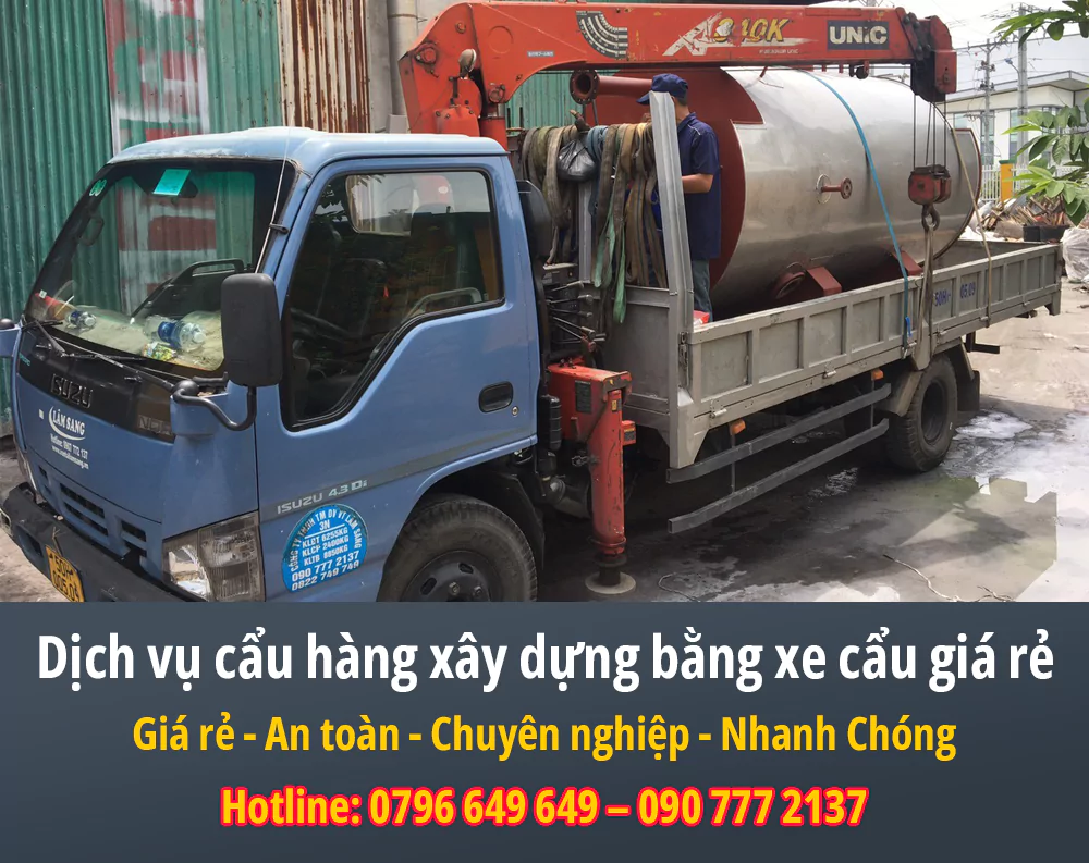 Dịch vụ cẩu hàng xây dựng