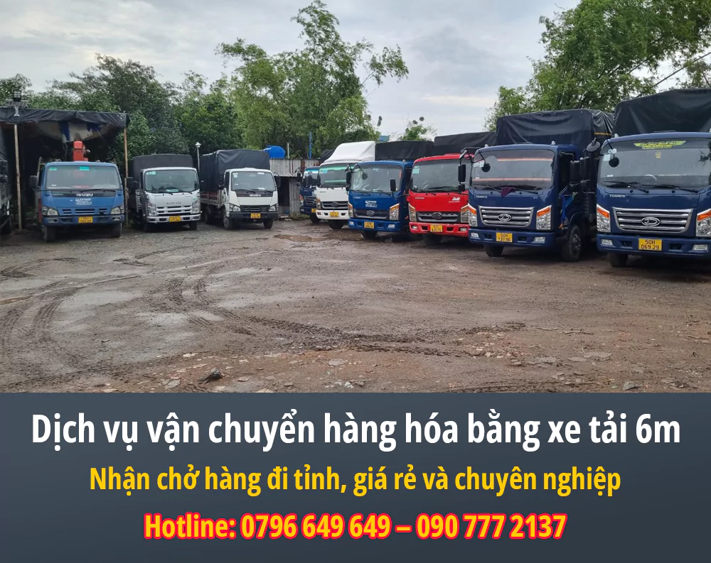 Dịch vụ vận chuyển hàng hóa bằng xe tải 6m
