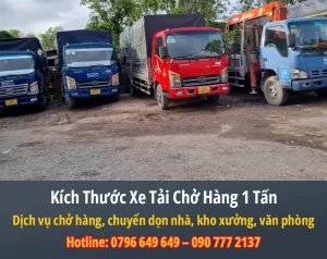 Kích Thước Xe Tải Chở Hàng 1 Tấn