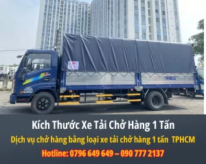 Kích Thước Xe Tải Chở Hàng 1 Tấn