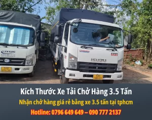 Kích Thước Xe Tải Chở Hàng 3.5 Tấn
