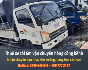 Thuê xe tải 6m vận chuyển hàng cồng kềnh
