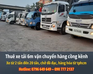Thuê xe tải 6m vận chuyển hàng cồng kềnh
