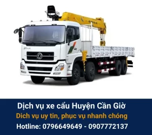 Dịch vụ xe cẩu Huyện Cần Giờ