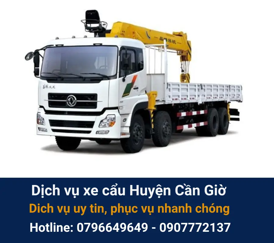 Dịch vụ xe cẩu Huyện Cần Giờ
