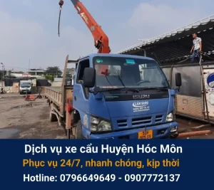 Dịch vụ xe cẩu Huyện Hóc Môn