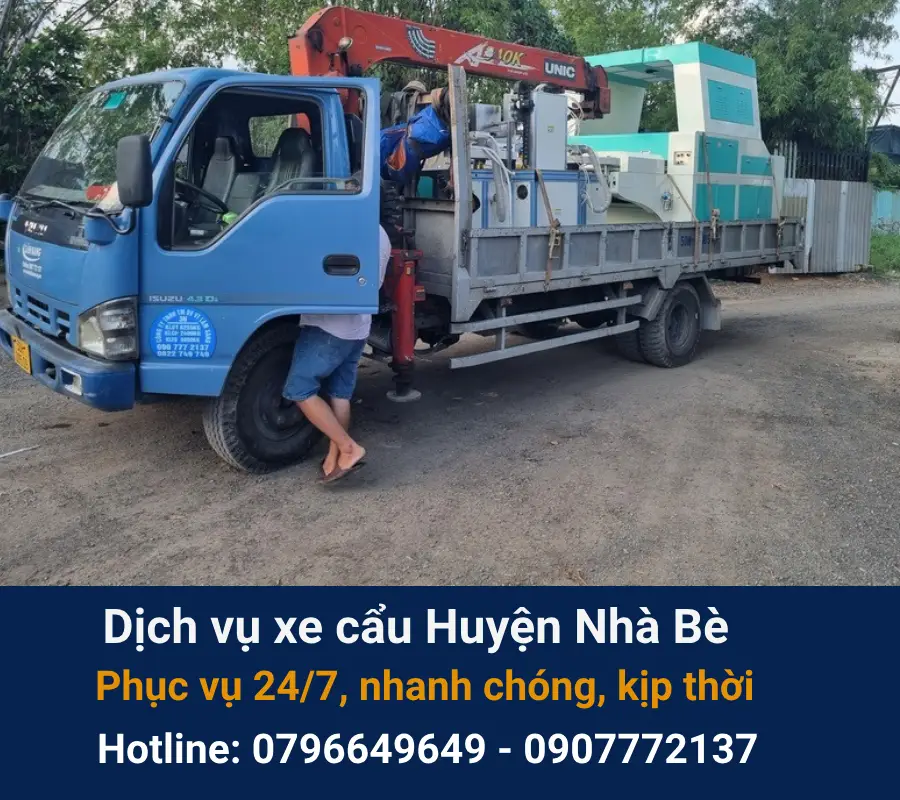 Dịch vụ xe cẩu Huyện Nhà Bè