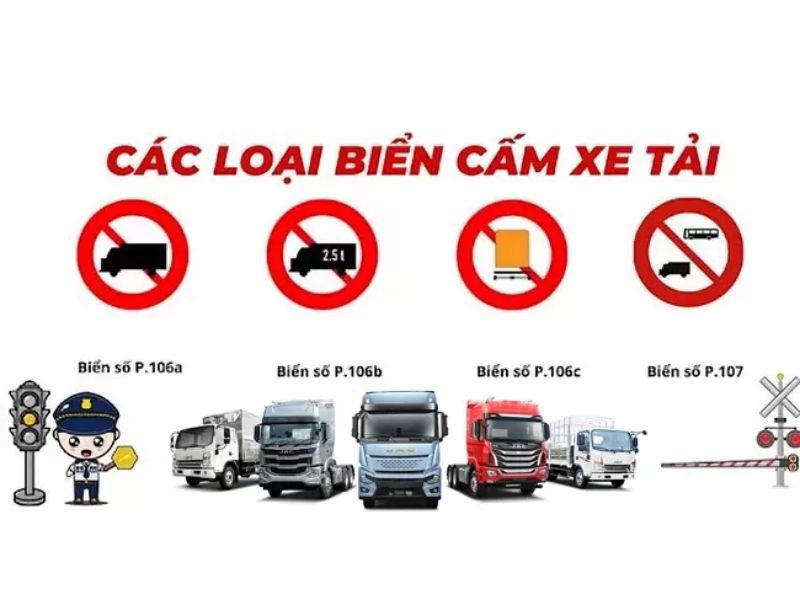 quy định giờ cấm xe tải